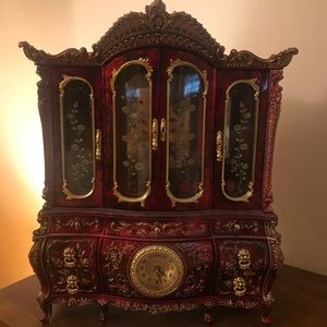 Antique jewelry cabinet